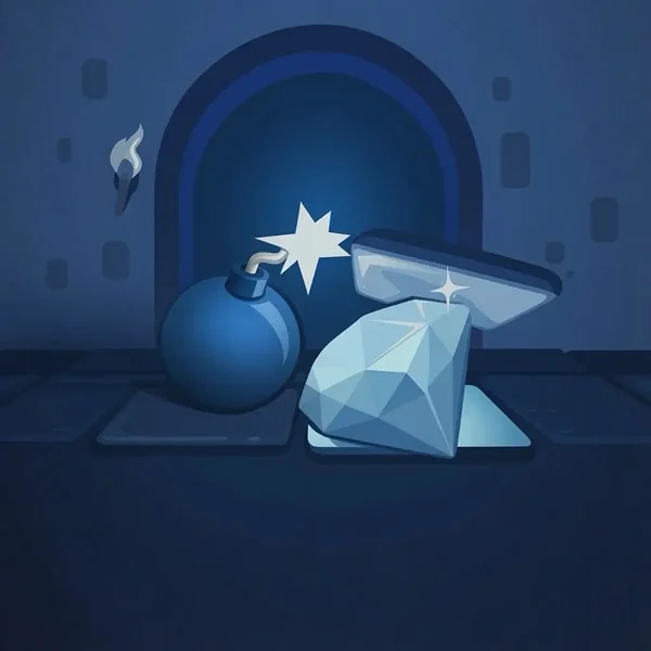 Mines thumbnail with a lit bomb and a diamond